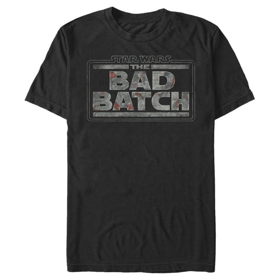 Men's Star Wars: The Bad Batch Logo  Graphic Tee Black Large