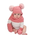 thumbnail image 4 of Diconna Children Three-piece Costume Set Solid Color Cap Scarf and Gloves, 4 of 7