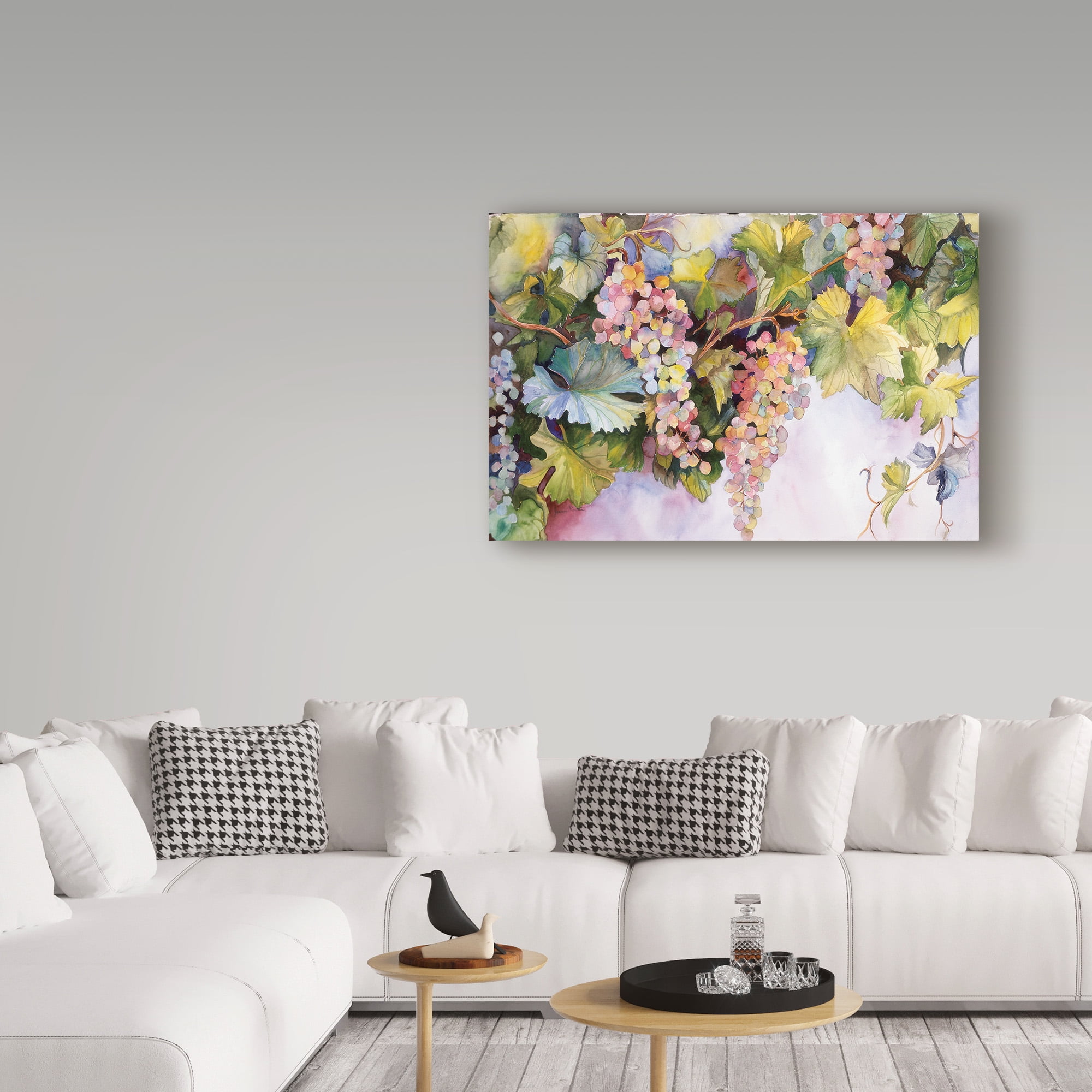 Trademark Fine Art 'Grapes On The Vine' Canvas Art by Joanne Porter