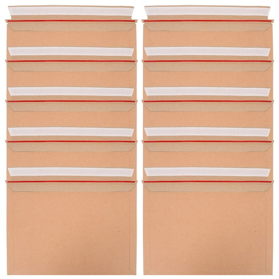 25pcs Self Seal Mailing Envelopes Photo Document Mailers Stay Flat Cardboard Envelopes Photo Mailers for CD Photo Document