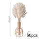 thumbnail image 3 of Ramo de 60 tallos de flores de pampa artificiales con jarrón, plumas de seda en rosa y blanco, 32 cm, tallos florales decorativos para bodas, hogar, decoración boho y fiestas., 3 of 6
