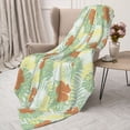 thumbnail image 3 of Sikiie Tropical Flowers Cozy Flannel Fleece Throw Blanket: Lightweight & Thick for All Seasons - Perfect for Women, Men, & Kids"60"x50", 3 of 6