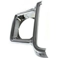 thumbnail image 3 of Headlight Door Compatible with CHEVROLET FULL SIZE PICKUP 1973-1978 / SUBURBAN 1973-1980 RH Chrome/Black (painted dark argent) Round, 3 of 5