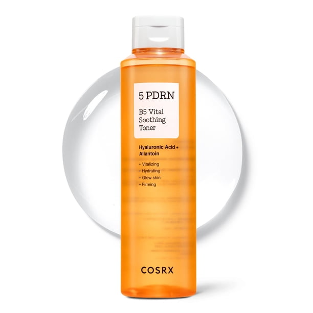 COSRX 5 PDRN B5 Vital Soothing Toner - Tónico coreano para rejuvenecer y calmar la piel con ADN de salmón, centella, Lactobacillus PDRN y pantenol, cuidado de la piel coreano, regalo para calcetines n