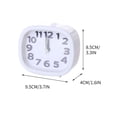 thumbnail image 2 of Dvkptbk Réveil Rectangulaire Petit Lit Compact de Voyage Quartz Alarme Bip Mignon Portable Maison & Jardin, 2 of 2