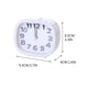 thumbnail image 2 of mfyjkho Reloj despertador rectangular de cuarzo con pitido, compacto, portátil, funciona con pilas, para dormitorio (paquete de 1), 2 of 2