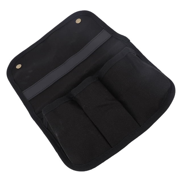 Bolsa de Almacenamiento Colgante de Sillón de Campamento, Bolsa Lateral de Lona de Doble Capa para Soporte de Tienda, Hebillas de Latón Vintage, Bolsa de Almacenamiento Flexible