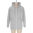 thumbnail image 2 of Men's Lightweight Hoodies with Pocket Comfy Linen Blend Spring Fall Tops Button Drawstring Pullover Sweatshirt (S, Gray), 2 of 7