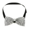 thumbnail image 1 of Nœud Papillon Ajustable Scintillant pour Hommes avec Strass pour Mariage Fête, 1 of 8