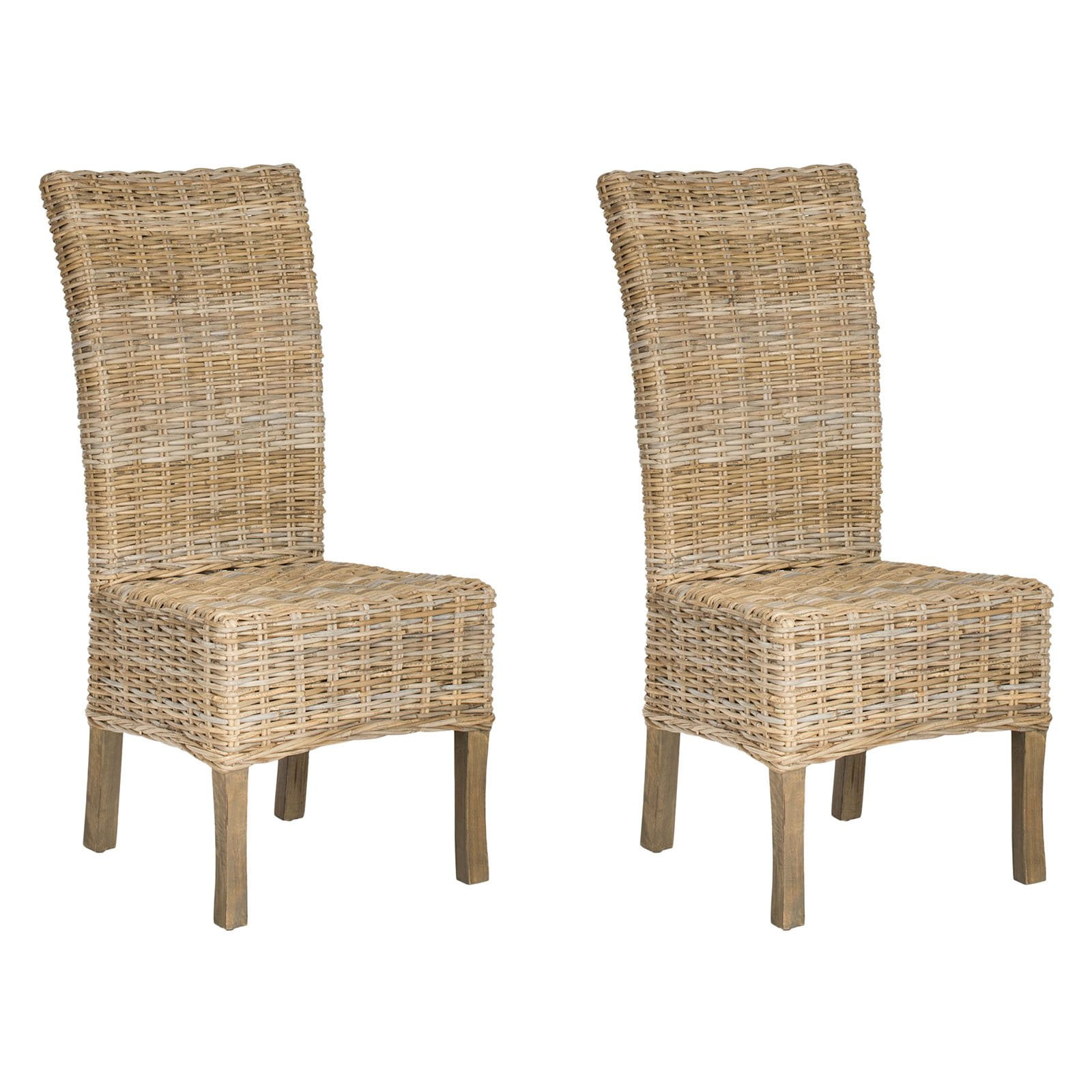 Safavieh Quaker Wicker Dining Side Chairs Set of 2