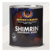 House Of Kolor SHIMRIN2 S2-26-Q01 Solid Basecoat Series Universal Basecoat, 1 qt Can, Bright White
