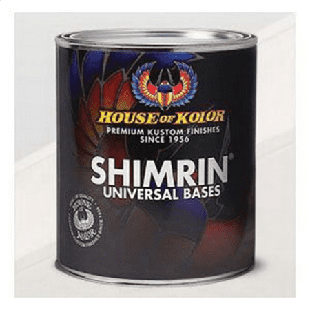 House Of Kolor SHIMRIN2 S2-26-Q01 Solid Basecoat Series Universal Basecoat, 1 qt Can, Bright White