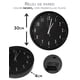 thumbnail image 3 of Reloj de Pared Negro con manecillas Plata 30 cm x 4cm QZ RLNENE, 3 of 6