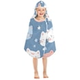 thumbnail image 7 of Cute Cats and Stars Kids Hooded Beach Towel Baby Bath Poncho Towels with Hood Absorbent 50"x23.5" for Pool Swimming, 7 of 7