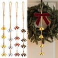 thumbnail image 1 of Fiudx Campanas Navideñas, Decoración Vintage para Colgar, Corona de Cobre o Adorno para Árbol, Sonido Melódico, Diseño Antiguo, Decoración para El Hogar o Fiestas, Versátil para Bodas, Tamaño 56 X 6, 1 of 7