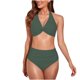 thumbnail image 1 of Bikini con estilo para mujer con almohadilla en el pecho sin soporte de acero Correa cómoda Traje de baño dividido Conjunto de dos piezas para la playa OAVQHLG3B Store lin121212, 1 of 4