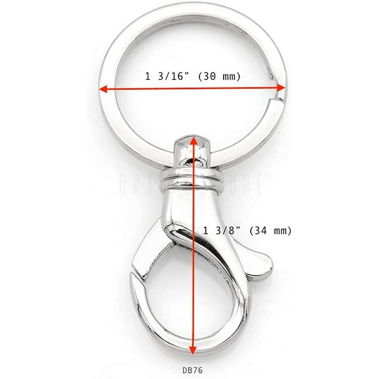 Key Ring Hardware (D Ring, Key Fob, Keyring) Key Ring w/Chain