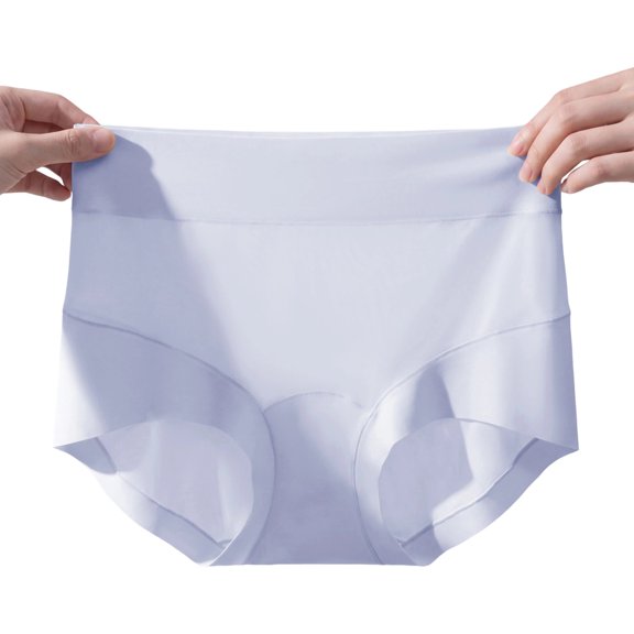 Qingpeng Womens Fashion High Waist Cotton Briefs Soft Breathable Everyday Underwear Panties Size M-XL