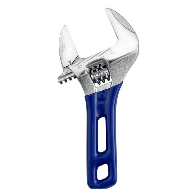 Llave ajustable, apertura amplia, ajustable con mango corto, alicates para tubos, llave ajustable (8")