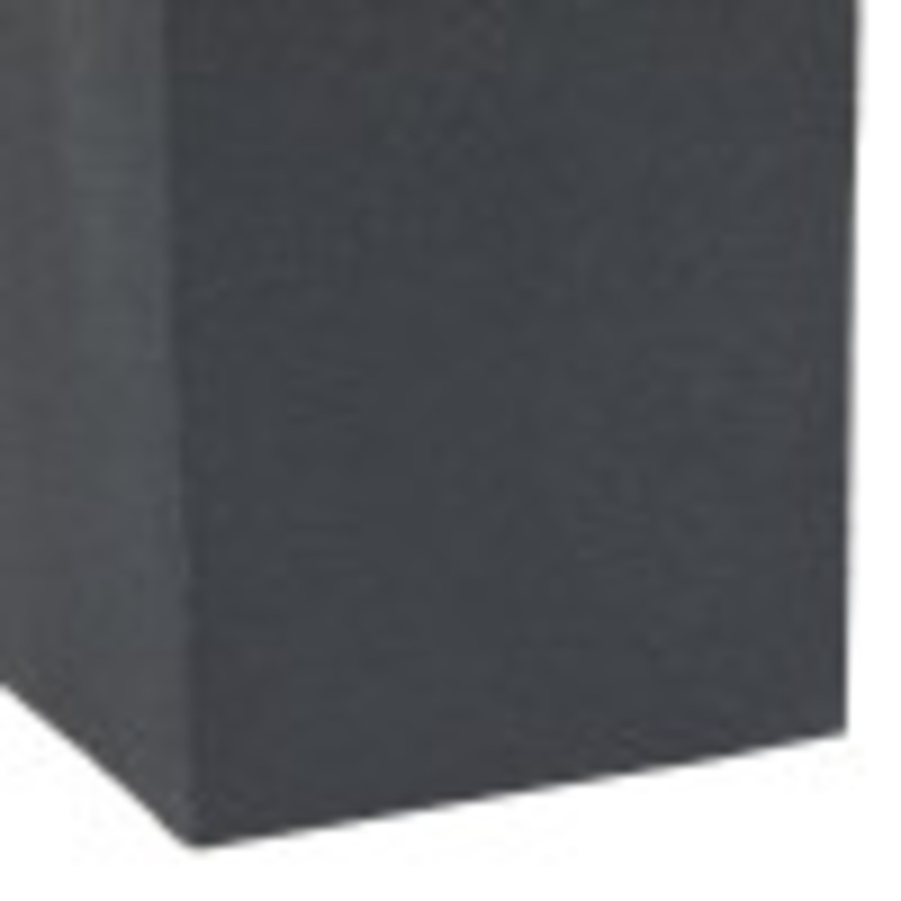 DecMode 17"W, 24"H Magnesium oxide Contemporary Stool, Black, 1-Piece