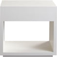 thumbnail image 6 of Encore Solid Mango Wood 1-Drawer End Table in White Finish w/ Gold Metal Handle by Diamond Sofa, 6 of 6