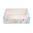 thumbnail image 3 of Caja de arena desechable para gatos, inodoro de viaje para gatitos, caja de arena para mascotas, contenedor de arena para mascotas Grueso Azul39x29x12cm jinwen Bandeja de arena para gatos, 3 of 8