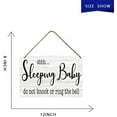 thumbnail image 2 of Zomyto 8x12 IN Shhh Baby Sleeping Door Sign,Dont Ring Doorbell Sign,Sleeping Baby Sign Front Door - Baby is Sleeping Sign,House Front Door Porch Yard Garden Decor, 2 of 5