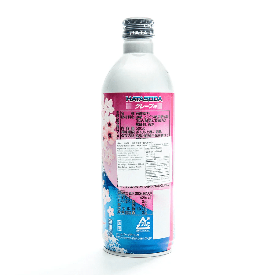 Hatakosen Grape Ramune Aluminum Bottle 500ml - Walmart.com