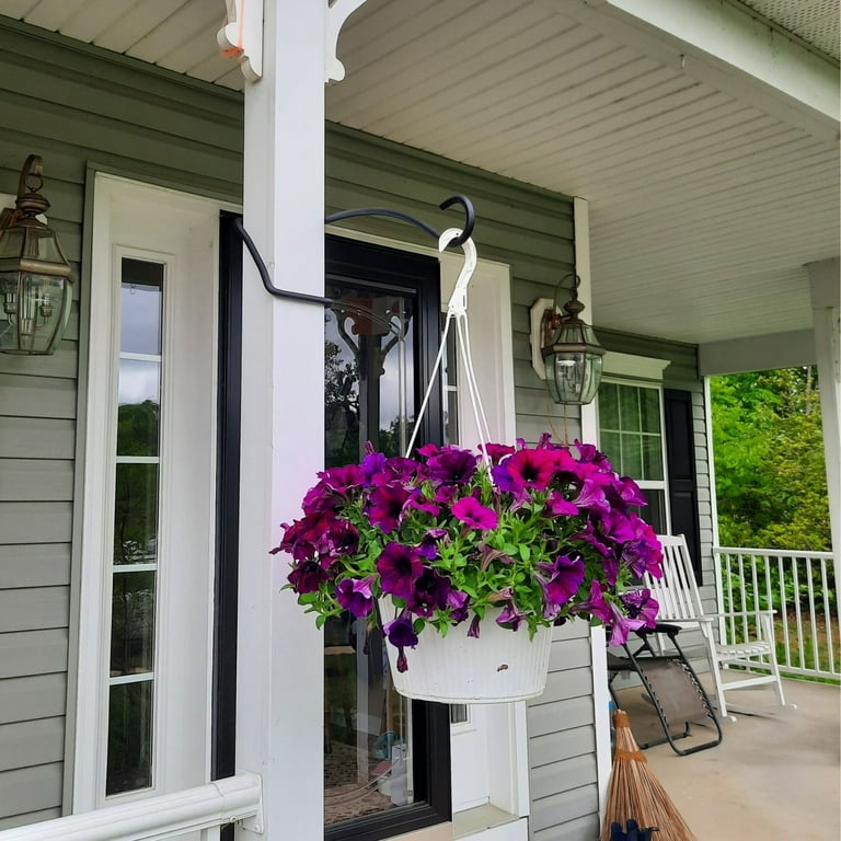 What D Hook Heavy Duty Hanging Plant Hook -for Actual 4" Square Posts, measured 4"x 4" this is larger than the standard wood 4x4