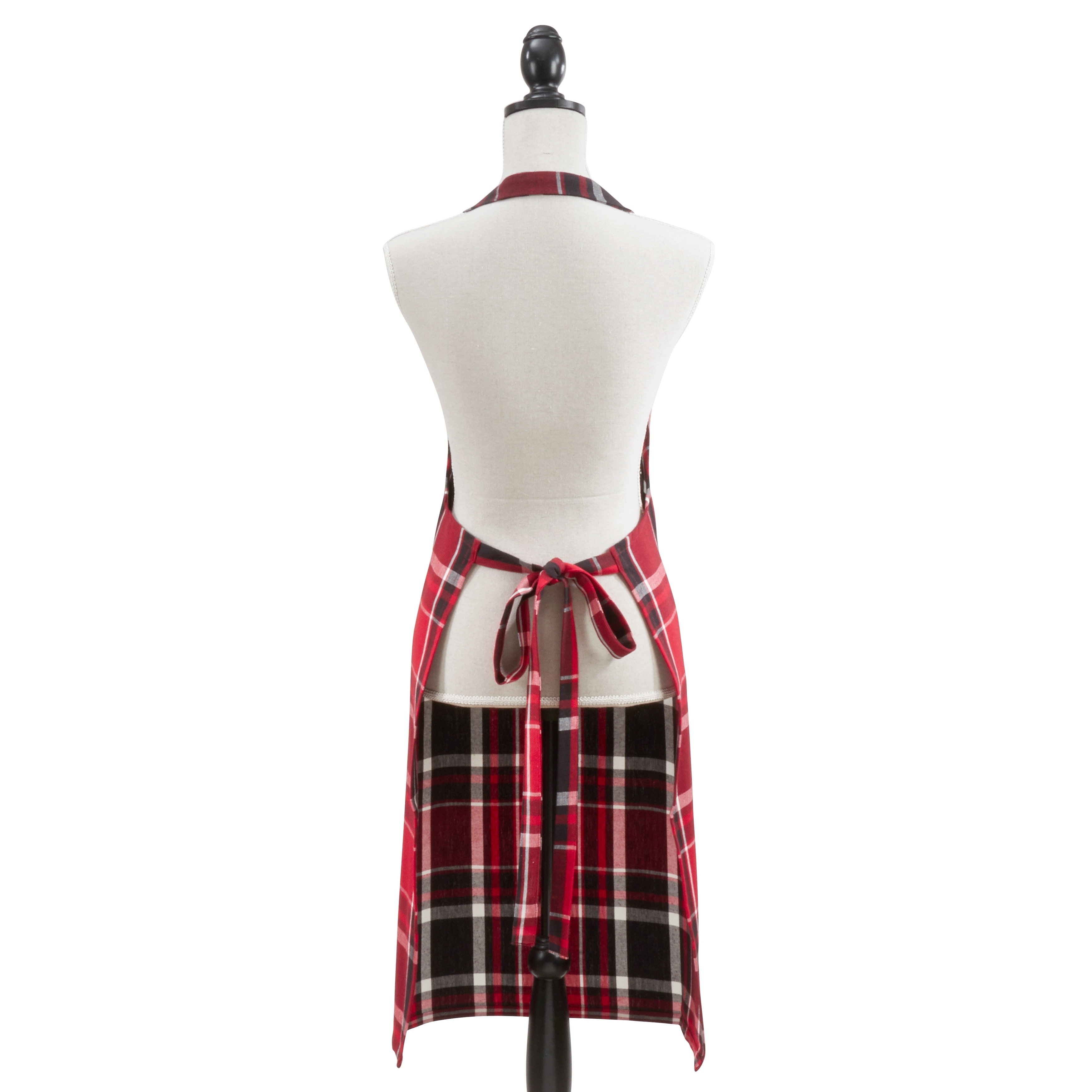 Saro Lifestyle Classic Plaid Cotton Apron