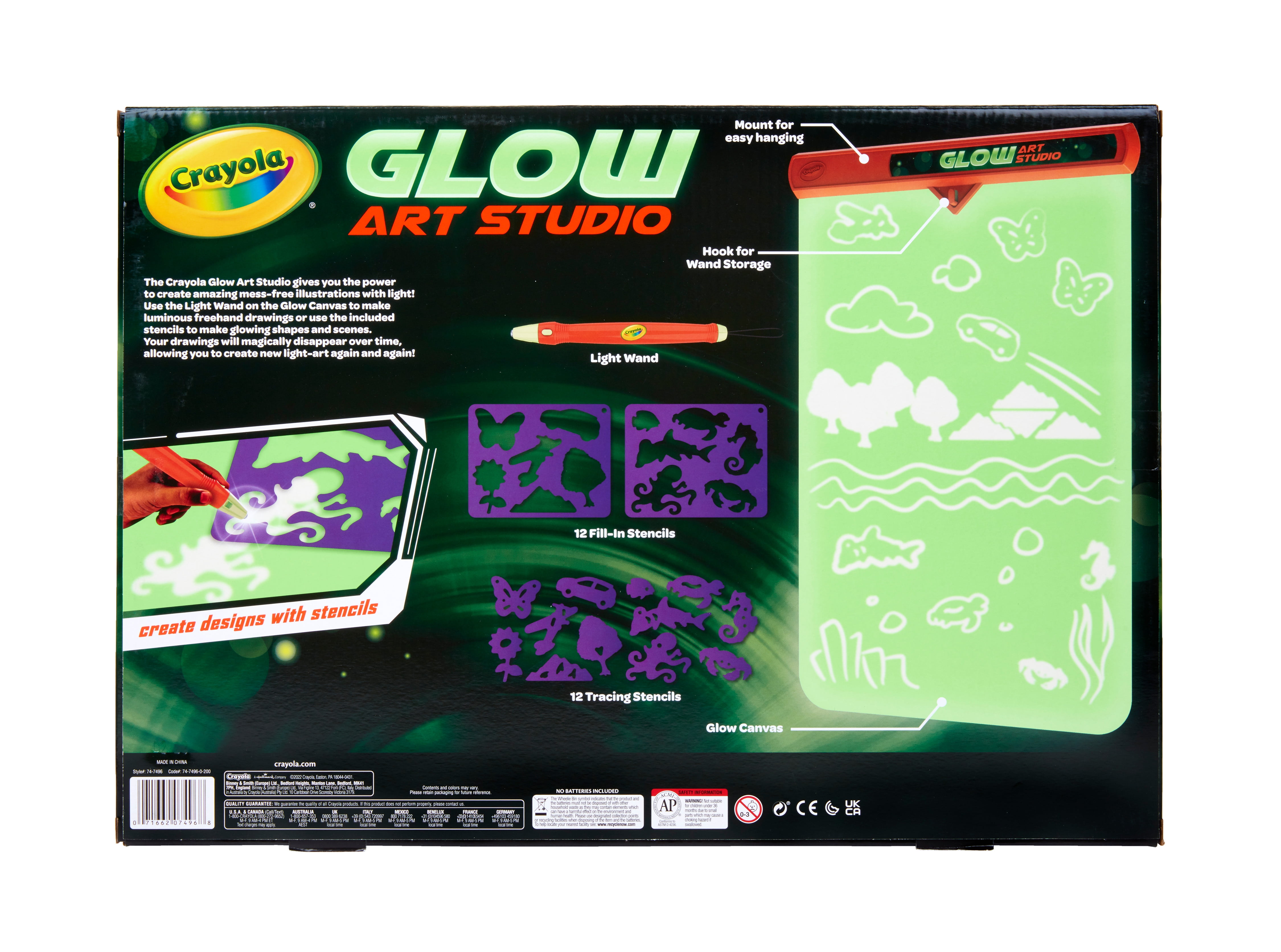 Crayola Glow Art Studio, Glow in the Dark Toys, Sea Art Activity