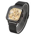 thumbnail image 1 of Reloj de pulsera para hombre de moda - Reloj de pulsera automático con esfera hueca Reloj de negocios mecánico con caja Ecomeon no, 1 of 6