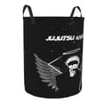 thumbnail image 2 of Jujutsu Anime Kaise Laundry Hamper Circular Laundrys Basket Waterproof Foldable Storage Clothes Bag For Home Bathroom, 2 of 8