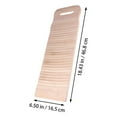 thumbnail image 4 of OULII Beige Bamboo Wood Washboard Traditional Design Antislip Cleaning Tool 1Set for Home Laundry, 4 of 5
