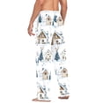 thumbnail image 6 of Christmas House Landscape Men's Pajama Pants Cotton Long Sleepwear Lounge Pants L, 6 of 7