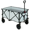thumbnail image 1 of Costway Chariot Utilitaire de Camping Pliant et Rabattable avec Roues et Poignée Réglable Gris, 1 of 10