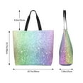 thumbnail image 5 of Yiaed Beautiful Glitter Print Handbag for Women Tote Purse Shoulder Bag Large Fashion Hobo Purse Handbag Shopping Tote, 5 of 5