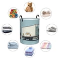 thumbnail image 4 of Hand Drawing Truck Daisies Laundry Hamper Small Storage Basket/Toy Organizer/Dirty Clothes Bucket, 4 of 5