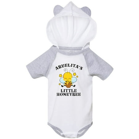 

Inktastic Cute Bee Abuelita s Little Honeybee with Stars Gift Baby Boy or Baby Girl Bodysuit