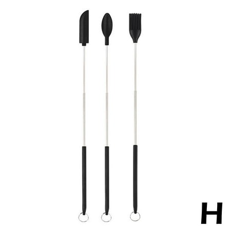 

1/3Pcs Mini Silicone Spatula Set Spatula-spoon Heads Bottle Scrape Kitchen M0T2