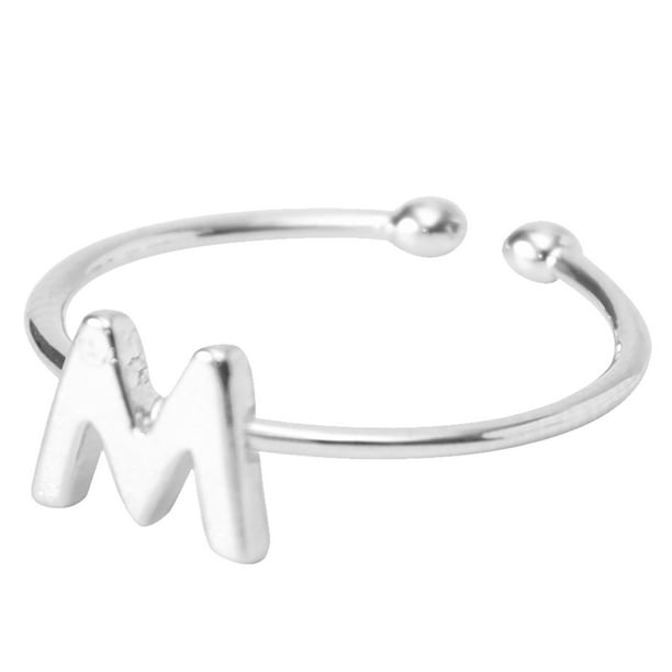 Anillo de la letra Anillo del alfabeto Anillo del nombre Anillo inicial personalizado Anillo Love One Wmkox8yii fajkfhkj1512