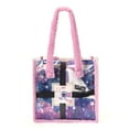 thumbnail image 4 of Justice Girls Sleepover Clear Tote Handbag 6-Piece Set Faux Fur Lavender, 4 of 9