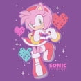 thumbnail image 2 of Girls Sonic the Hedgehog Amy Heart Hands T Shirt, 2 of 5