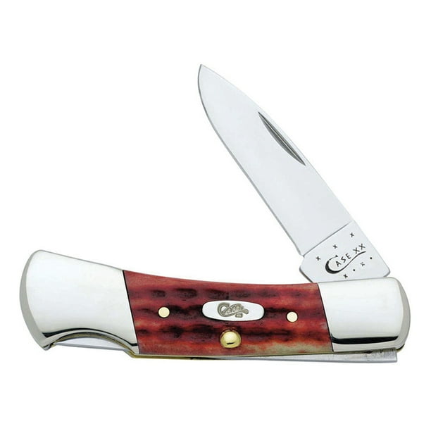 Case Small Red Bone Lockback Pocket Knife