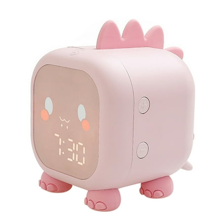 

MIXFEER Kids Digital Alarm Clock Night Lights Sleep Trainier 2 Alarms 6 Ringtones Time Temperature Display Sound Control Snoozing Function