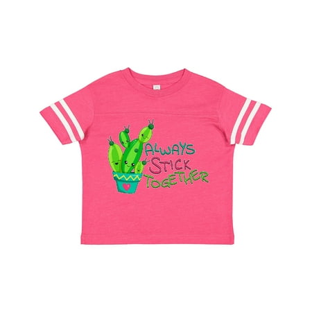

Inktastic Always Stick Together- Cute Cactus Gift Toddler Boy or Toddler Girl T-Shirt