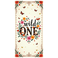thumbnail image 2 of LUUFILx Wild One Floral Backdrop Birthday Background Banner Decoration Party Supplies Photography Props Kids Event, 2 of 8