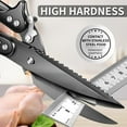 thumbnail image 2 of Black Scissors Heavy Duty for Kitchen, Multi-Purpose Kitchen Shears, Titanium Coated Poultry Shears - Stainless Steel, Cutting Meat, Bone, Turkey, 2 of 7