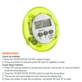 thumbnail image 3 of Uxcell Round Digital Timer, Small Count Down/ UP Clock with Magnetic, Big LCD Display, Green, 3 of 5