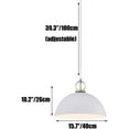 thumbnail image 6 of Semicircle Colorful Metal Pendant Light Fixture for Kitchen Island, Simple Dome Pendant Lighting for Dining Room, Vintage Farmhouse Pendant Lamp, Minimalism Pendant Light for Garage, 6 of 7